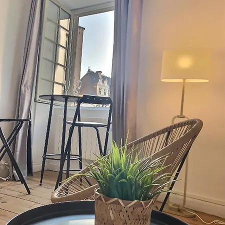 Vue Magique Sur Le Chateau Dans Un Quartier Populaire Pau